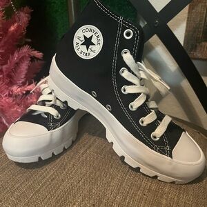 Converse All Star Platform Black and White High-Tops